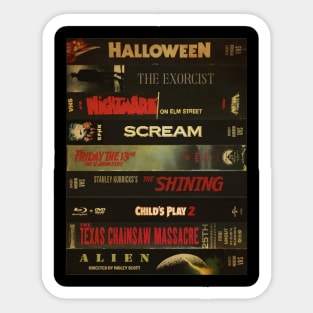 Retro Horror Movie - Cassette Style Sticker